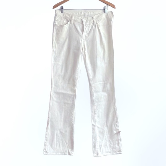 NWOT 7 for all mankind boot cut white jeans. - Picture 3 of 7
